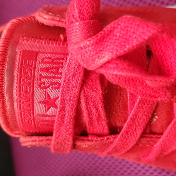 Chuck II Craft Leather Low Top Red Size 8 - Picture 5 of 10